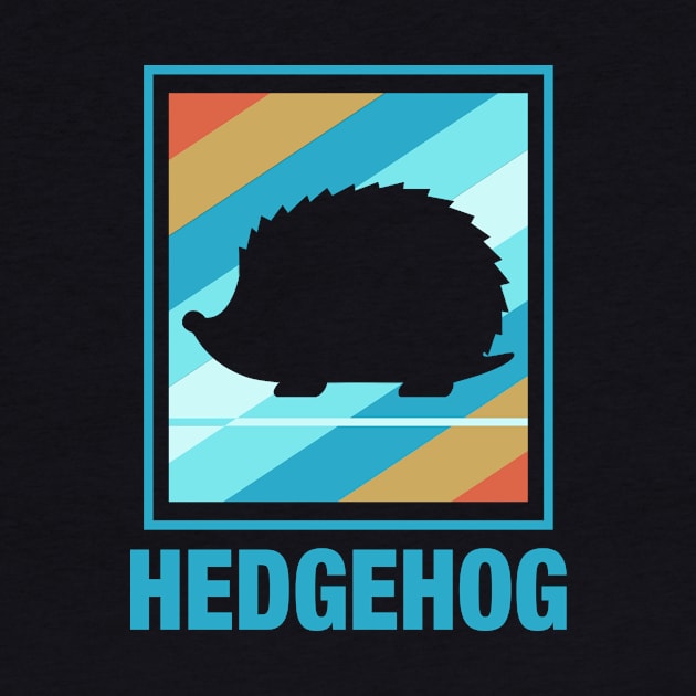 Vintage Hedgehog Silhouette by LetsBeginDesigns